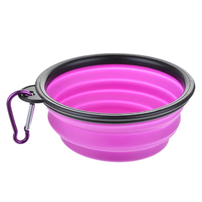 Durable Silicone Collapsible Pet Food Bowl for Cats and Dogs Portable Travel Outdoor Water and Food Bowl for Pets