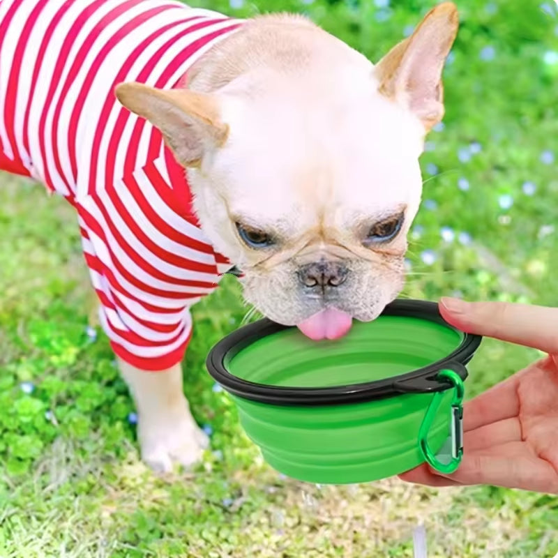 Durable Silicone Collapsible Pet Food Bowl for Cats and Dogs Portable Travel Outdoor Water and Food Bowl for Pets