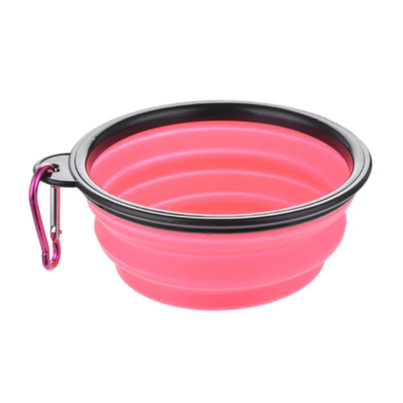 Durable Silicone Collapsible Pet Food Bowl for Cats and Dogs Portable Travel Outdoor Water and Food Bowl for Pets
