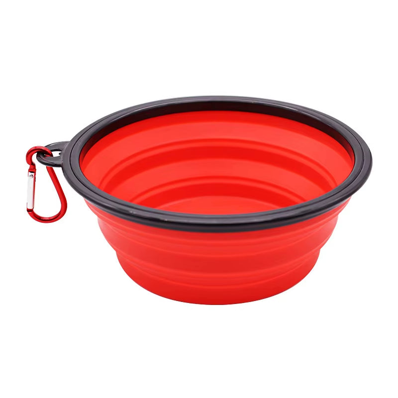 Durable Silicone Collapsible Pet Food Bowl for Cats and Dogs Portable Travel Outdoor Water and Food Bowl for Pets